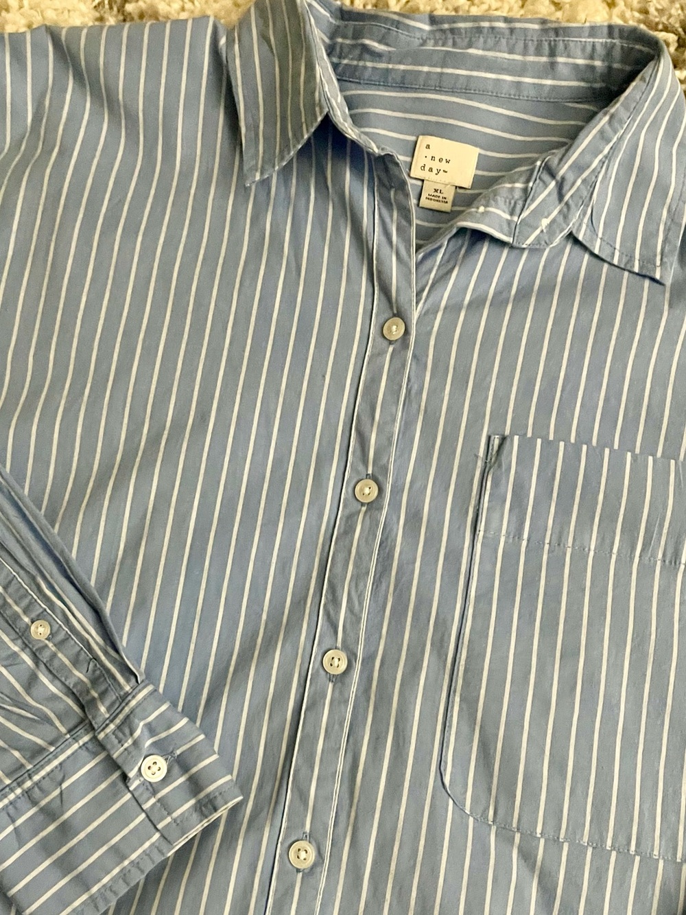 A New Day - Striped Button Down